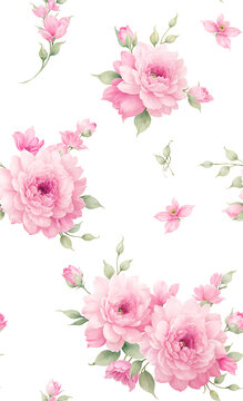 四方連續(xù)花卉圖稿