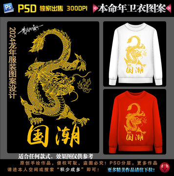 2024龍年本命年衛(wèi)衣圖案