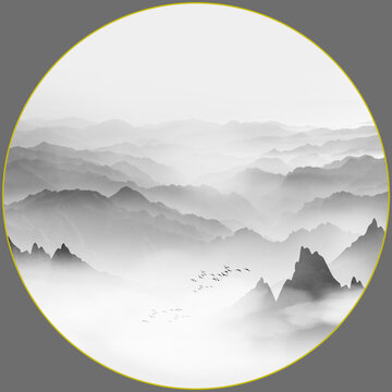 禅意山水画