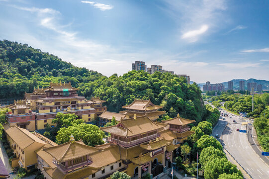 上虞多宝讲寺航拍