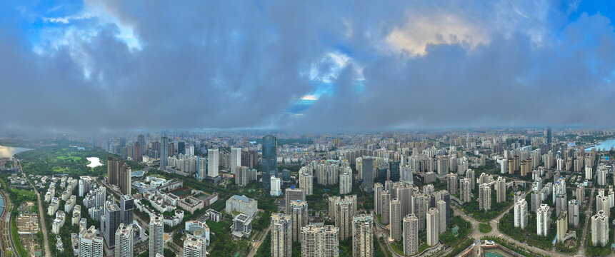 海口城市风光全景