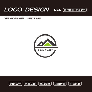 山峰logo三角形