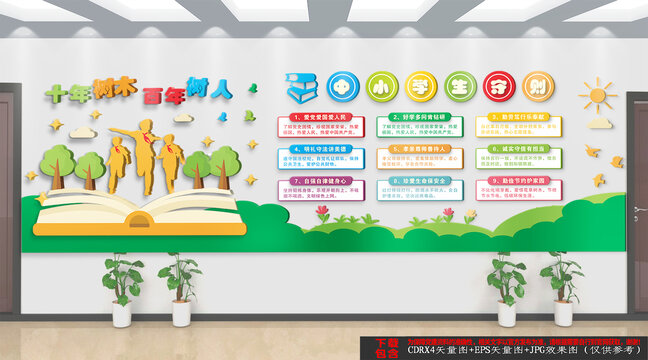 中小學(xué)生守則文化墻