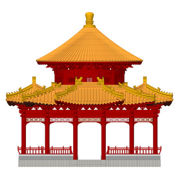 千秋亭正立面效果圖