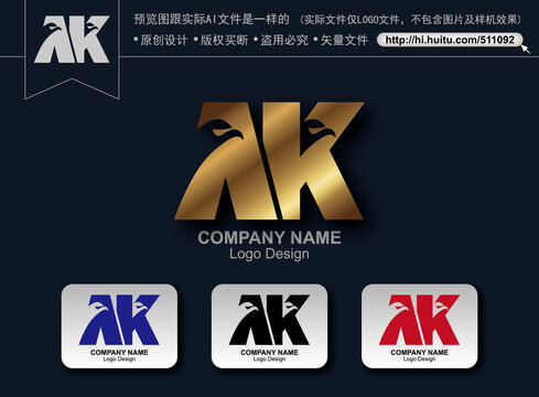 AK字母標(biāo)志