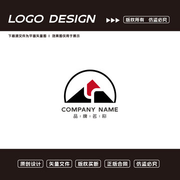 山峰logo三角形