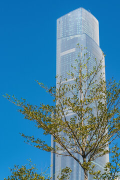 广州现代城市建筑细节特写