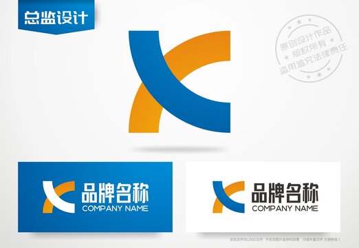 字母K设计logo