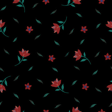 簡(jiǎn)約花卉圖案