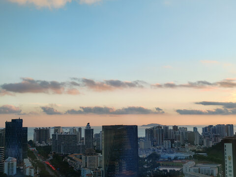 海南三亚都市风光