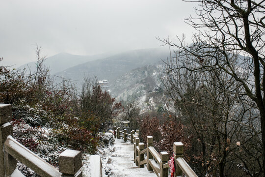 大阳山雪景