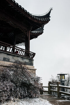 大阳山雪景