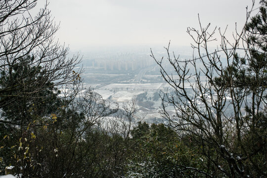 大阳山雪景