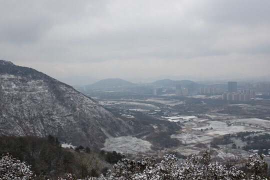 大阳山雪景