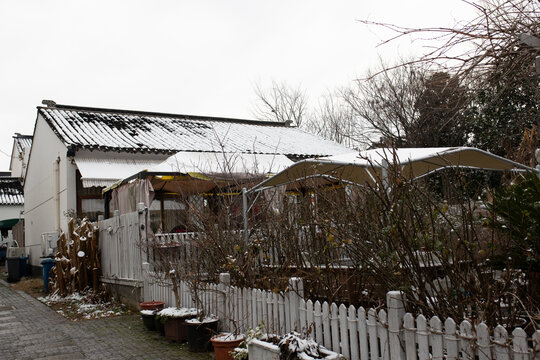 民居雪景