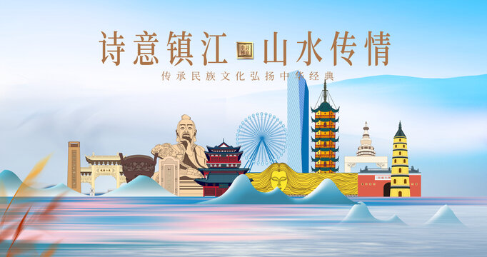 鎮(zhèn)江山水美景城市風光美景