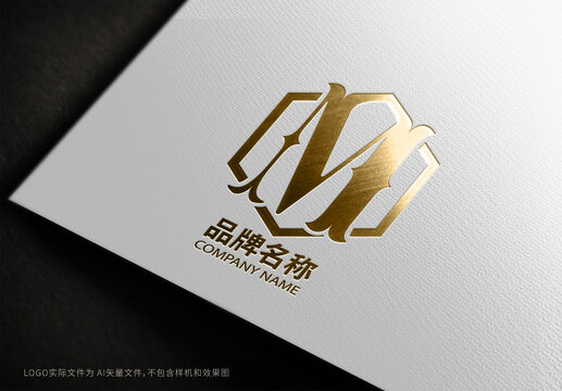 字母M企业公司logo