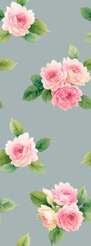 四方連續(xù)花卉圖稿