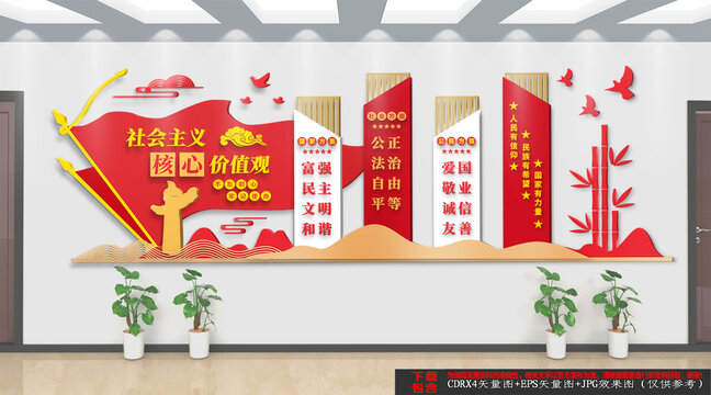核心價(jià)值觀文化墻
