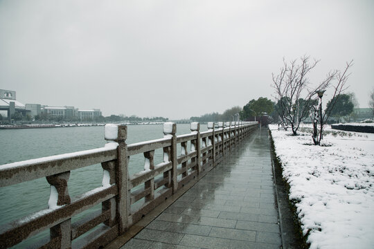 昆承湖雪