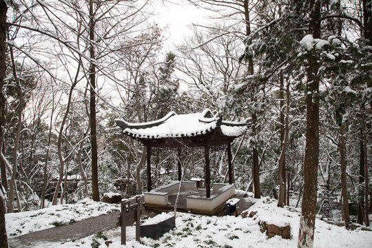 虞山雪景