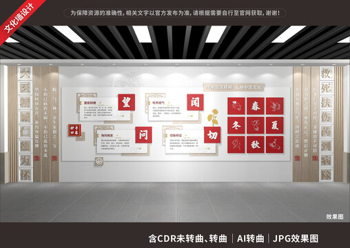 中医文化展示展厅墙