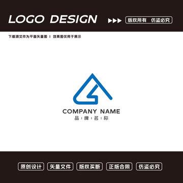 LA字母logo