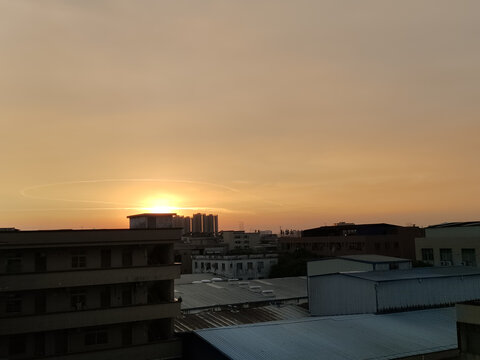 日落晚霞风景