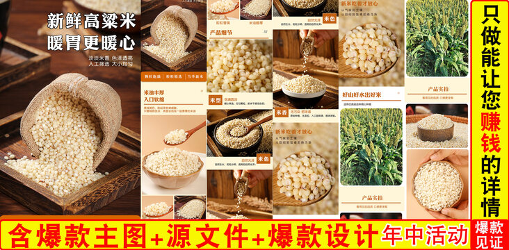 新鲜高粱米详情页