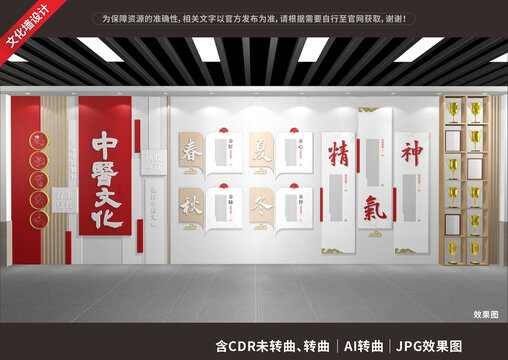 中医文化展示展厅墙