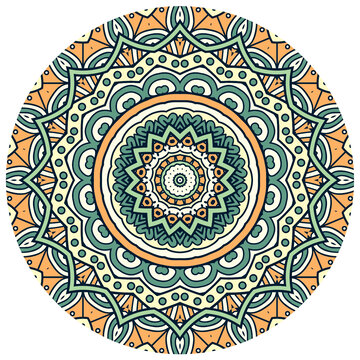 圓形傳統(tǒng)花紋圖案