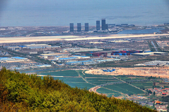 云台山远眺连云港