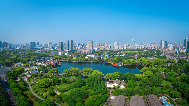 宁波月湖全景