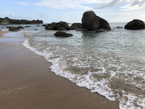 沙滩海浪