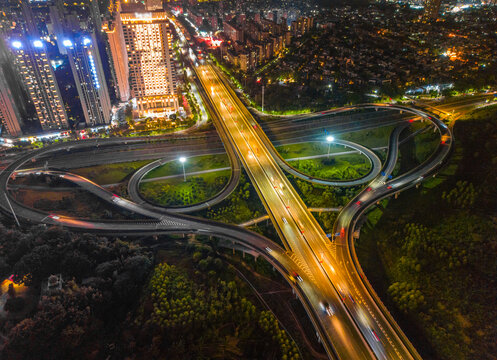 立交桥夜景