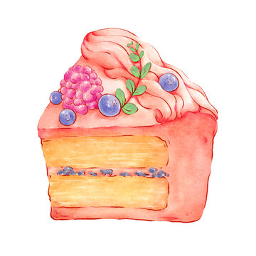 樹莓藍莓奶油蛋糕