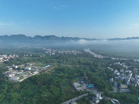 航拍宁明新农村