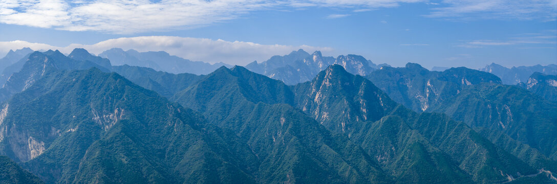 陕西渭南华阴县华山航拍