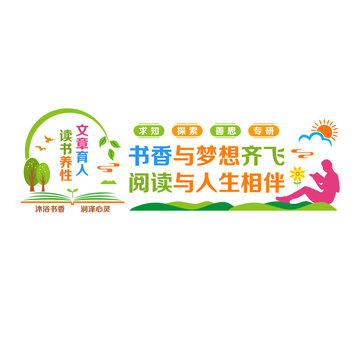 圖書館文化墻