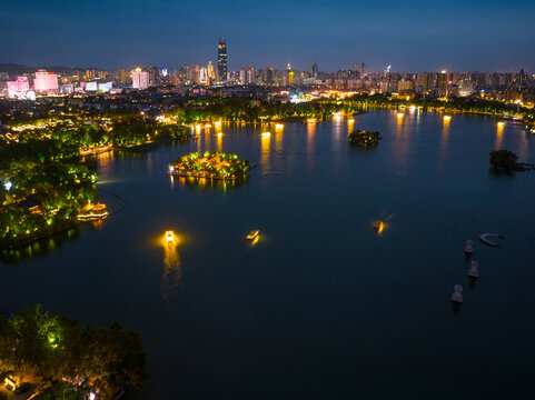 济南大明湖超然楼夜景