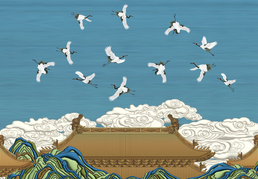 瑞鶴圖