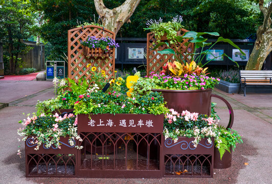 老上海主题花箱