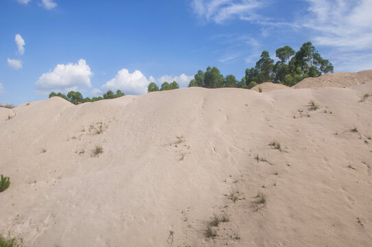 沙丘沙堆沙子