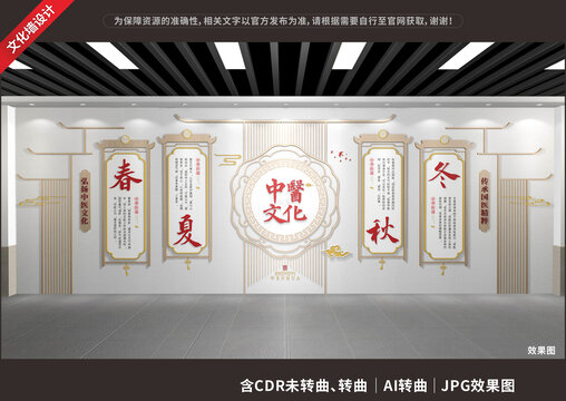 中醫(yī)文化展示展廳墻