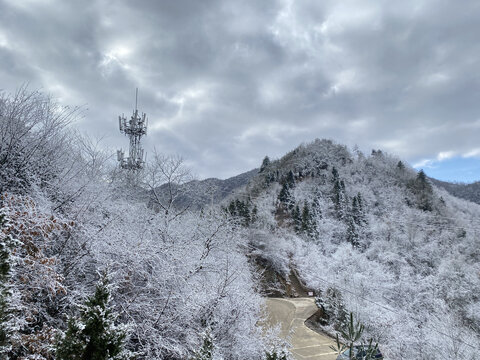 城口冬天雪景