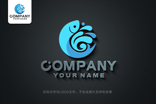 鱼logo鱼标志