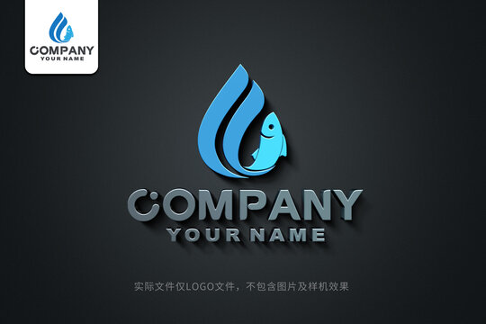 鱼logo鱼标志