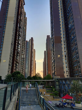 黄昏小区建筑