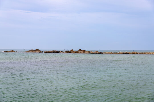 北海海枯石烂海岸风景