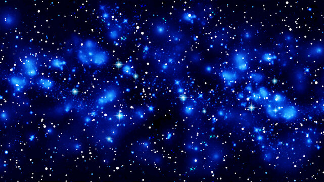 深藍(lán)色高清星空